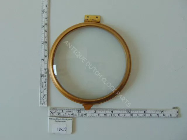 Convex Glass With Door For Gustav Becker Mantel Clock