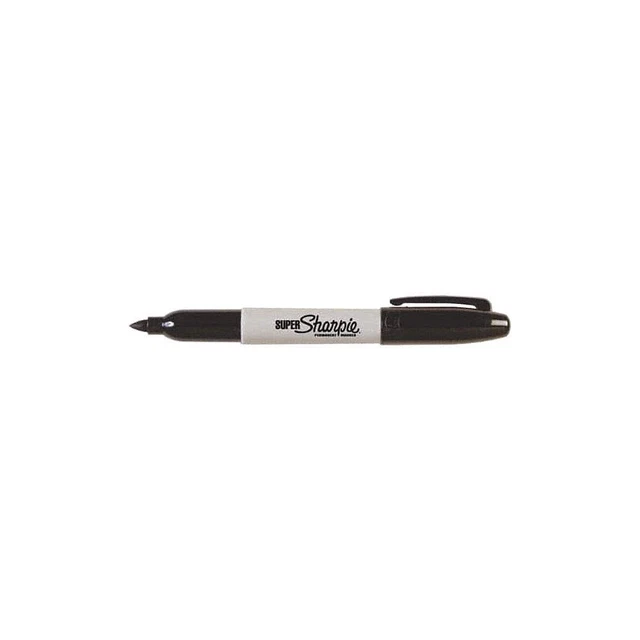 SHARPIE 33001 Single Tip Permanent Marker,Black,PK12