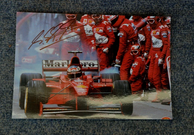MICHAEL SCHUMACHER F1 Autogramm auf Foto,Ferrari, original signiert £98