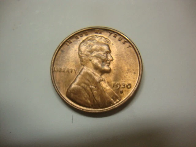 1930-S BU RB Glossy Lincoln Head Cent MSX