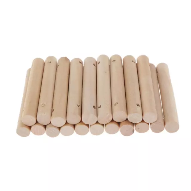 100PCS Round Bamboo Stick Rod Pieces Dowel Building Model Craft Kids Toy  House