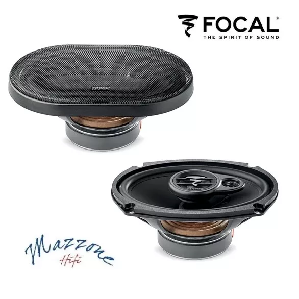 Focal Set 2 Haut-Parleurs ACX 690 Ovales 3 Voies 6x9 " Avec Grilles car Truck