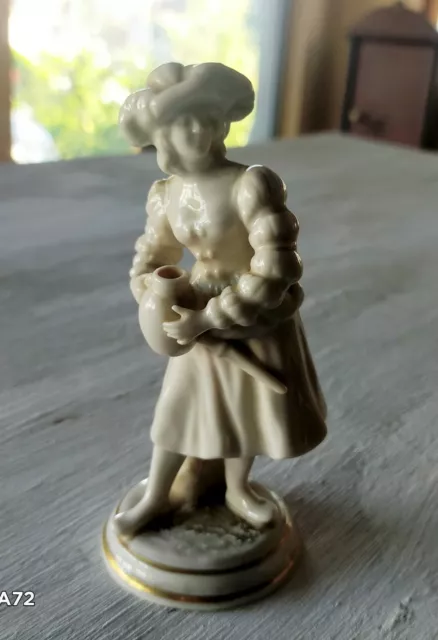 vecchia statuina rudolf kammer dresda porcellana -old DRESDEN PORCELAIN figurine