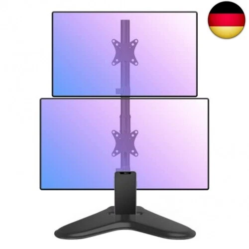 PUTORSEN Monitor Halterung 2 Monitore, Vertikale Doppelmonitorhalterung für