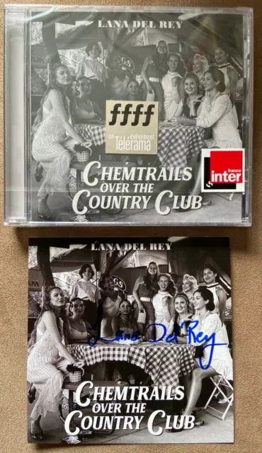 Lana Del Rey  "Chemtrails Over The Country Club" Cd + Autographed Cover Card New
