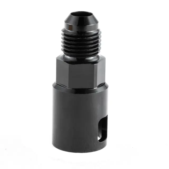 -6 AN Fuel Adapter Fitting to 3/8 GM LS W/ Clip Female Quick Connect Black 1 PC