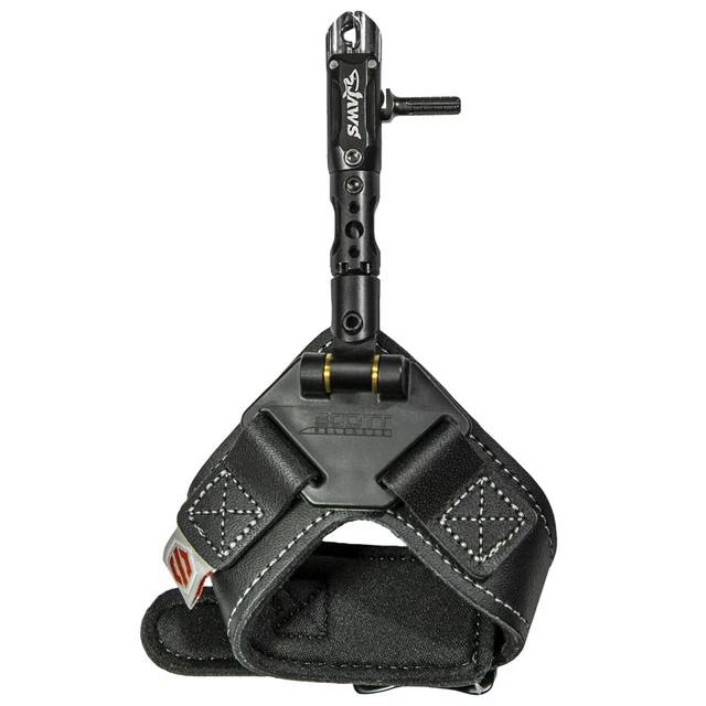 Scott Archery Jaws Black Leather Strap Archery Release-Black
