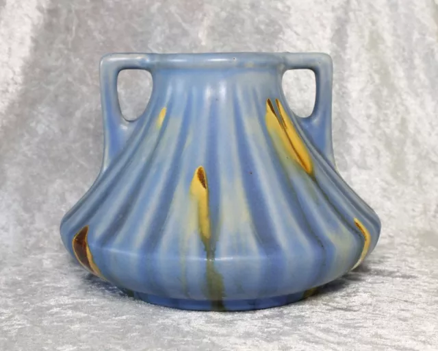 Faiencerie Thulin 2187 Studio Pottery Double Handled Vase 1930s Made In Belgium