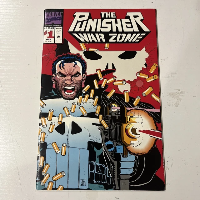 Marvel Comics The Punisher War Zone #1 Mar. 1992 Die Cut Cover Nice!! LOOK!