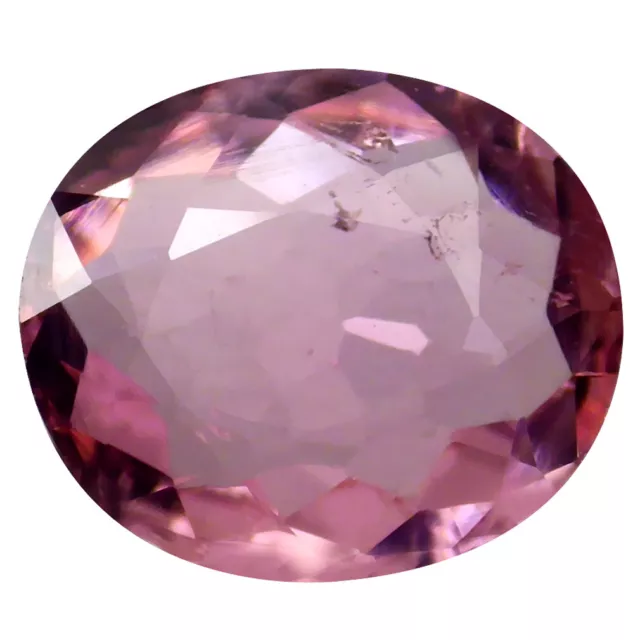 0.92 CT Eye-Popping Coupe Ovale (7 X 6 MM ) Mozambique Rose Tourmaline Gemme