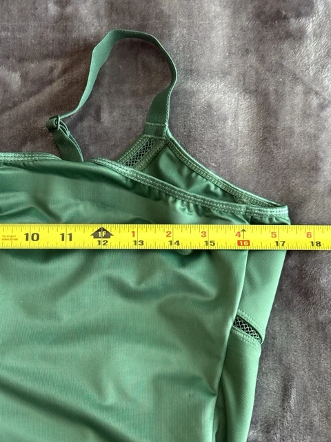 Tank Size Signs RUBY RIBBON SIREN Cami Shaperwear Tank Size 40 Green Wireless Support ...