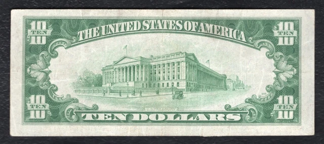 Fr. 1702 1934-A $10 Ten Dollars Silver Certificate Currency Note Extremely Fine 2