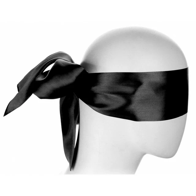 Masque BDSM Uni En Faux Cuir Rembourré - Occultant, Réglable - 3 Coloris Au Choix