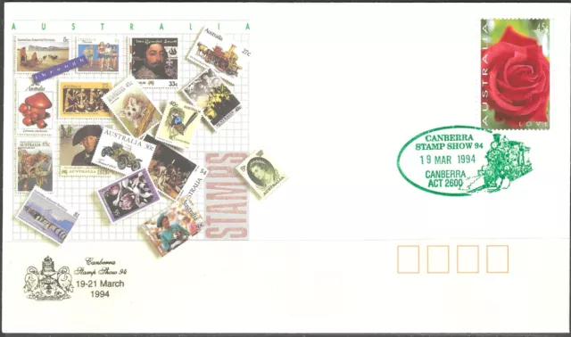 Australia - 1994 Commemorative Cover - Canberra Stamp Show - Green PMK