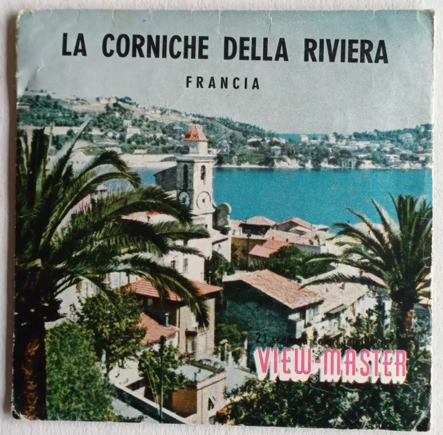 View Master  La Corniche Della Riviera  Francia 1427 1429 1471 Raro  In Italiano