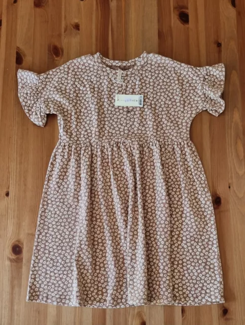 RYLEE AND CRU Floral Cotton Dress, size 8-9 (small fit ), NWT