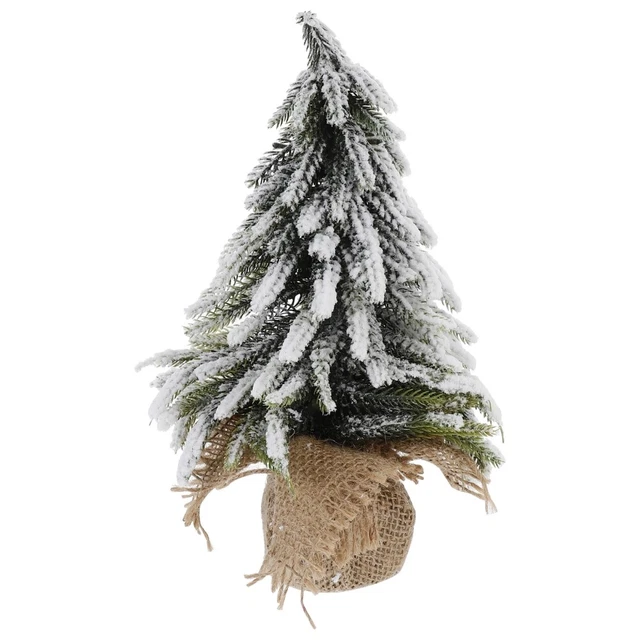 Tavolo Albero di Natale Tableop Innevata Innevata Albero Xmas Tree in Miniatura