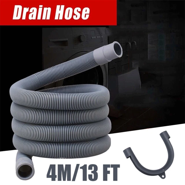 WASHING MACHINE WASTE Drain Hose Extension Pipe Kit 4m 13FT with U