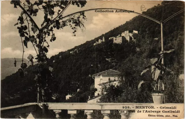 CPA MENTON GRIMALDI - Vue prise de l'Auberge Garibaldi (617076)