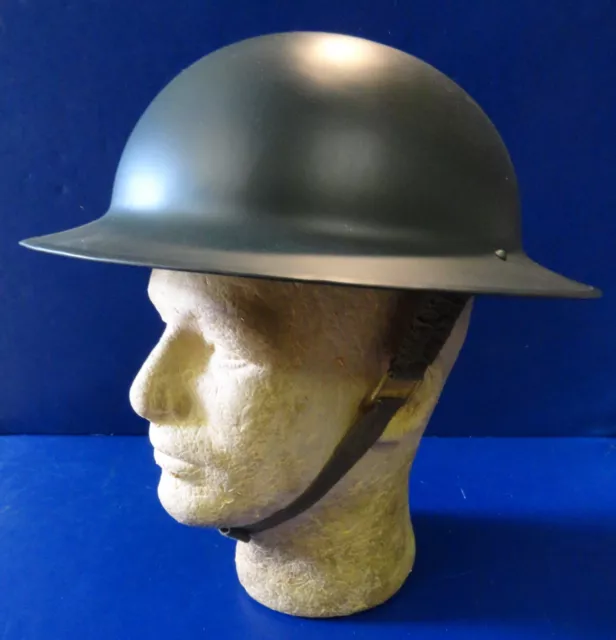 British “Tommy” Steel Combat Helmet W/Chin Strap