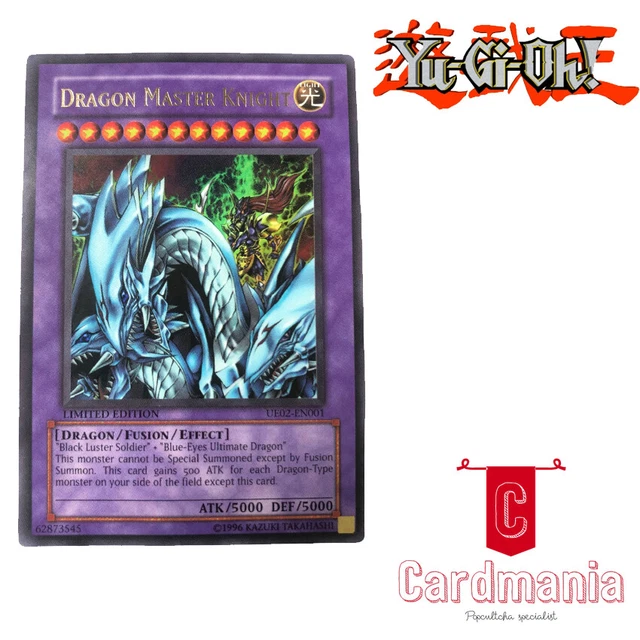 Yugioh Dragon Yu-Gi-Oh! Dragon Master Knight UE02-EN001 | Ultra Rare Promo  Fusion Monster | Near Mint Condition Yugioh Noble Knights