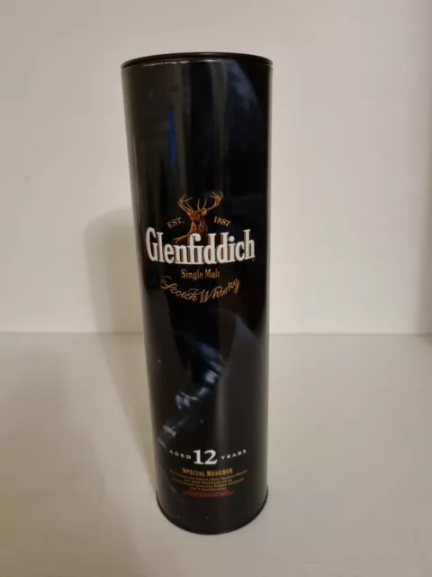 Glenfiddich Single Malt Scotch Whiskey. Empty Tin.