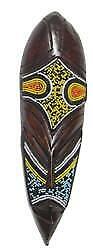 African Ghana Beaded Mask 3.25 Inch Strand wide Handmade