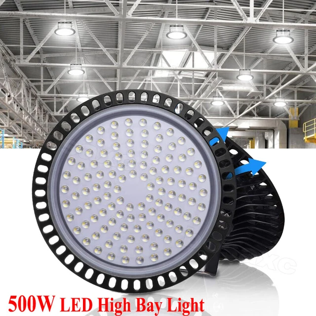 500W UFO LED High Bay Light Shop Lights Warehouse Commercial Lighting Lamp Watt