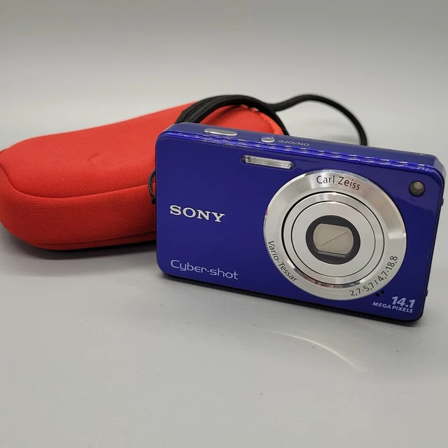 Sony Cybershot DSC-W560 14,1 megapixel fotocamera digitale compatta testata blu