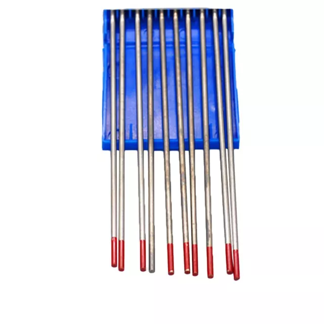 Red Lanthanum Tungsten Electrode 2 4mm for Titanium Welding Pack of 10