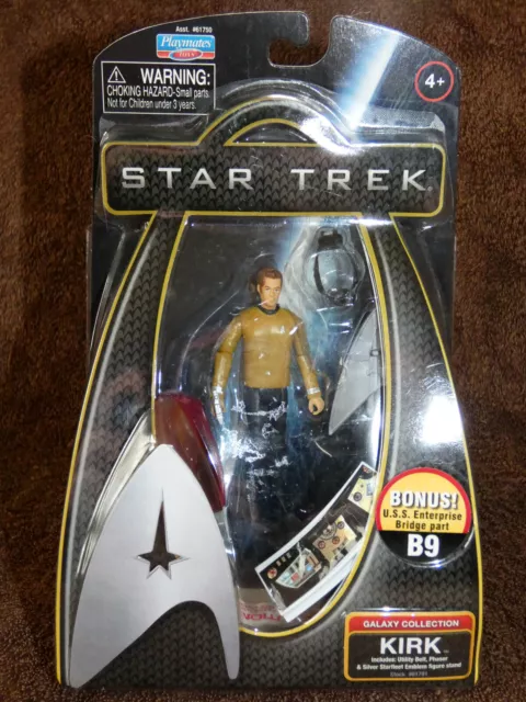 Star Trek Kirk Galaxy Collection 2009 Playmates Toys Sealed