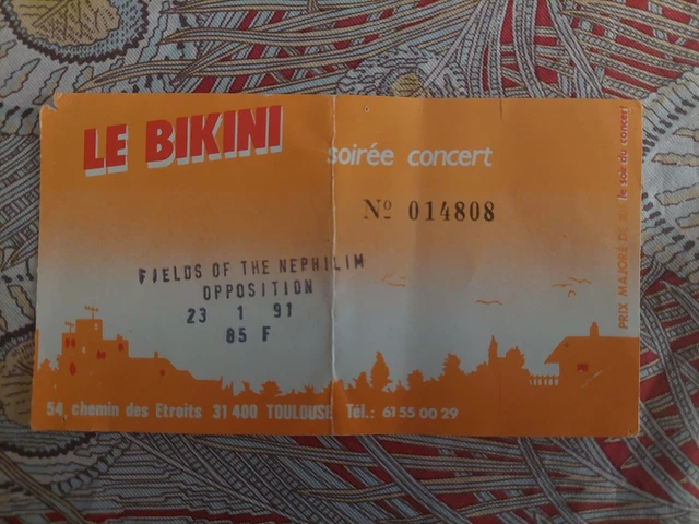 Lot De 4 Billets Match PSG – Toulouse – Lille – Anciens 1990 1991 – Ultras FFF