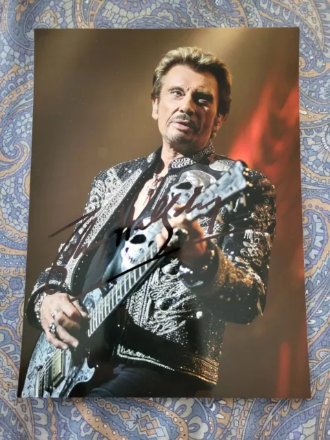 Johnny Hallyday autographe dedicace