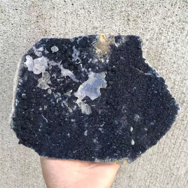 1.42KG Natural Blue Fluorite Mineral Samples Quartz Crystal Cluster