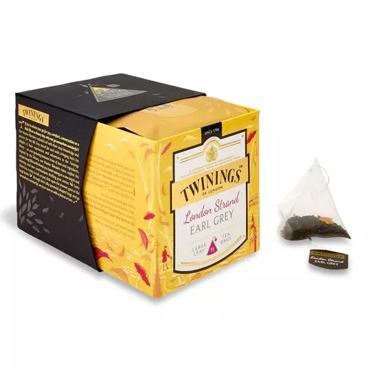 Bolsas de té pirámide Twinings Discovery Collection London Strand Earl gris 15 2