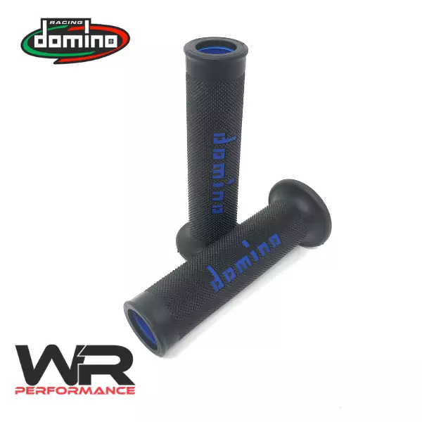 Domino Handlebar Grips Black/Blue for Yamaha YZF600R Thundercat