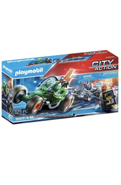 Playmobil City Action Police Go-Kart Escape Car Playset 70577 New & Sealed