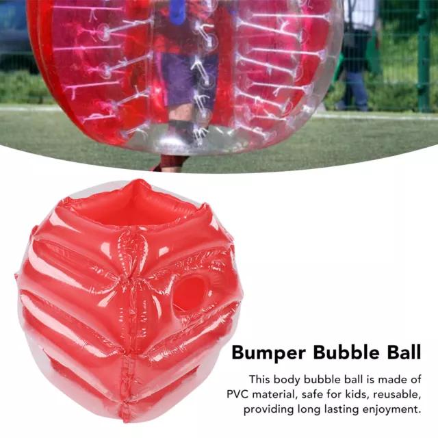 (Red) Body Bubble Ball Eco-Friendly Funny Portable PVC Safe Inflatable