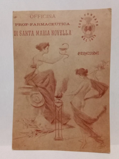 cartolina officina ,prof.farmaceutica,di santa maria novella,firenze