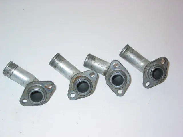 Set Of 4 Rotax 100Hp 912 Uls Bend Aluminum Water Hose Sockets With Flanges !