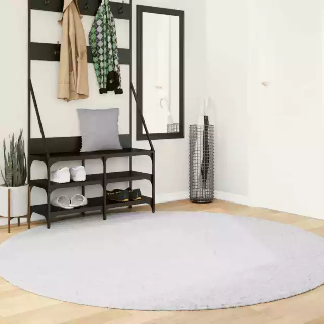 Rug Short Pile Soft and Washable Floor Mat Area Carpet Grey vidaXL