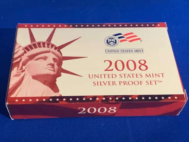 2008 14 Coin Silver Proof Set Unopened Original Owner  ***Free Shipping***
