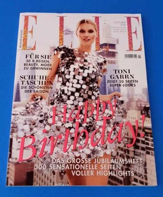 ELLE Oktober 2018   Deutsche Ausgabe  ungelesen 1A absolut TOP