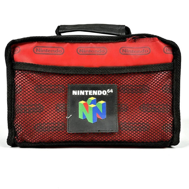 NINTENDO 64 RED Cartridge Bag Game Travel Carry Case