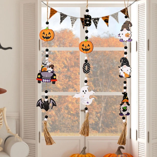 Cappello da strega zucca di Halloween porta appesa piedi e bar insegna da parete club ornamenti