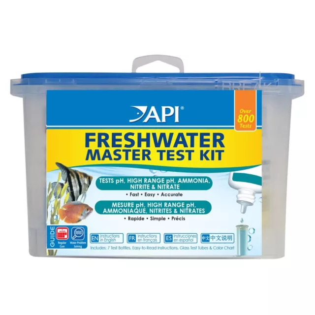 API FRESHWATER MASTER TEST KIT 800-Test Freshwater Aquarium Water Master Test