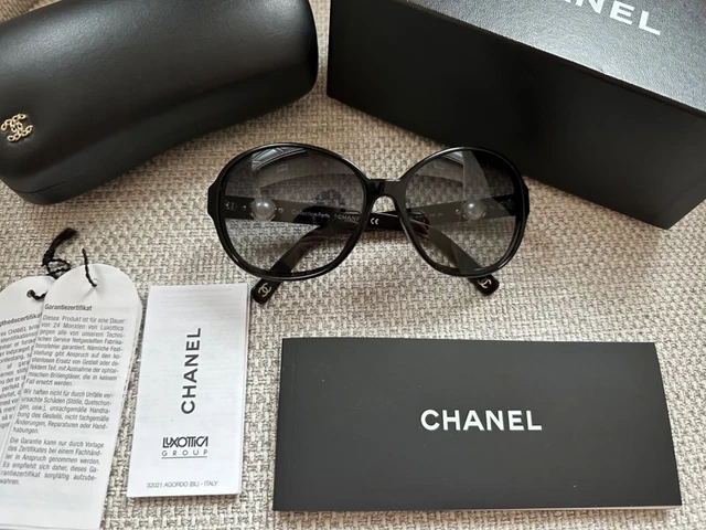 100%AUTHENTIC Chanel Collection Perle Black Sunglasses Model 5231-H 60-15-135