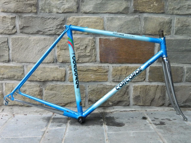 Vintage Concorde Colombo Road Bike Frame frameset Columbus size 52x53 Shimano BB Vintage Concorde Colombo Road Bike Frame frameset Columbus size 52x53 Shimano BB