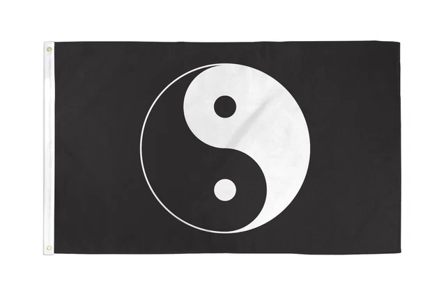 Comprare Una Bandiera Di Ying Yang, Bianca A Prezzo Conveniente - Foto 3