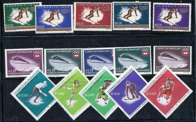 Paraguay = Winter Olympic Games = Sports Skiing, Skating Mnh